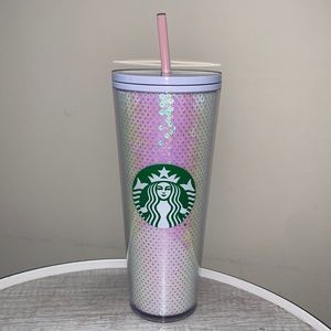 Starbucks 2020 Holiday White+Pink Sequin Tumbler
